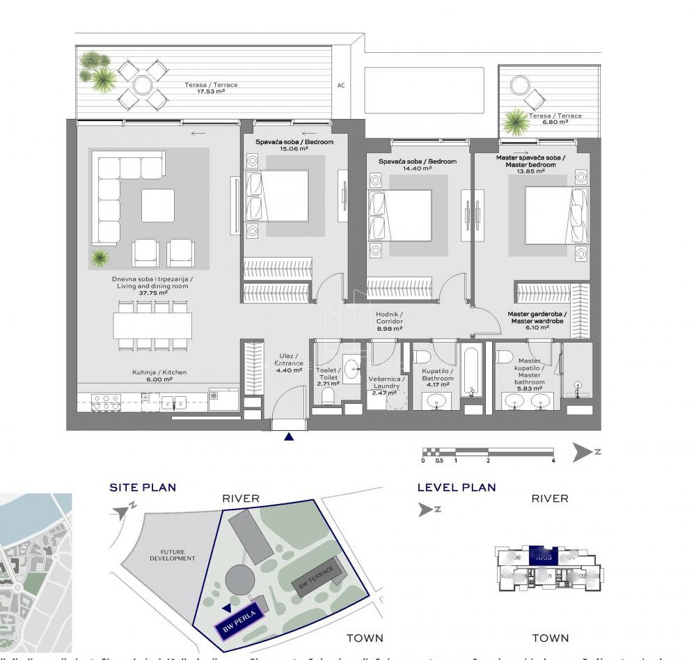 BW Perla, ugaona pozicija, najekskluzivnija lokacija ID#3442 1.200.000 €